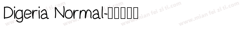 Digeria Normal字体转换